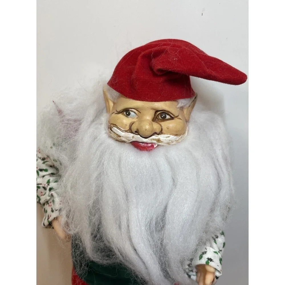 Vintage Elf  W Beard Shelf Sitter Bendable 10